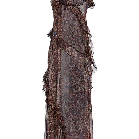 SIEDRÉS Monica Printed Chiffon Maxi Dress - Picture 3 of 5